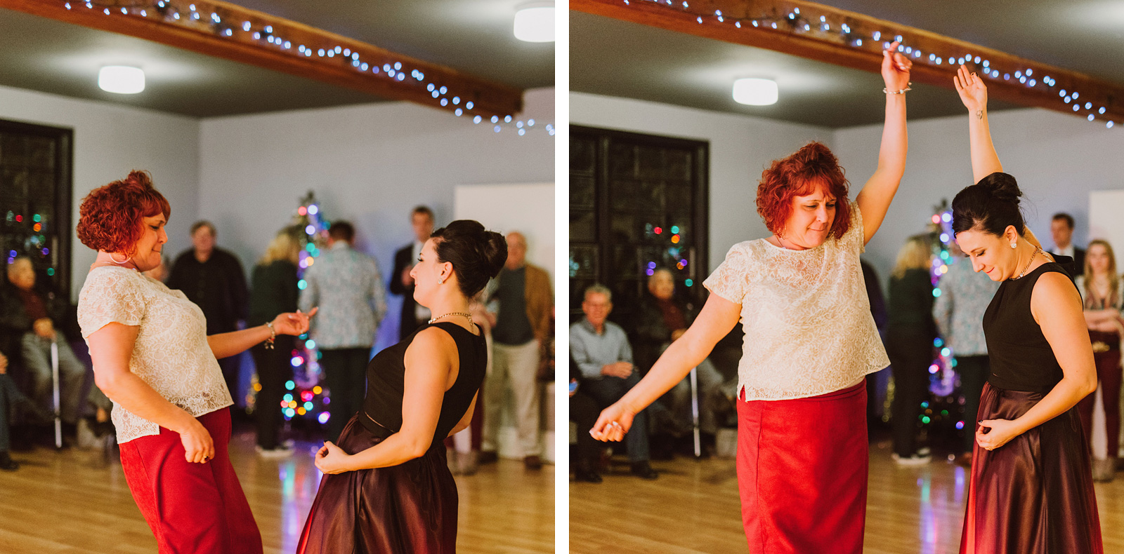 Bride rocking out with her mother during their first dance at The Colony St Johns Wedding