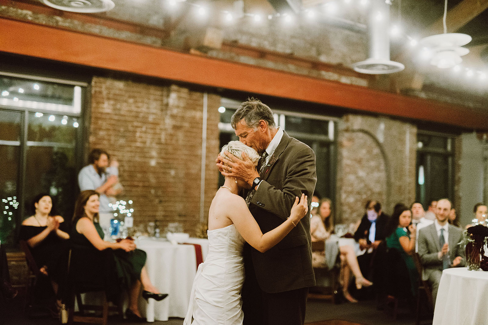 touching Father-Daughter dance at the Ecotrust - portland wedding photography