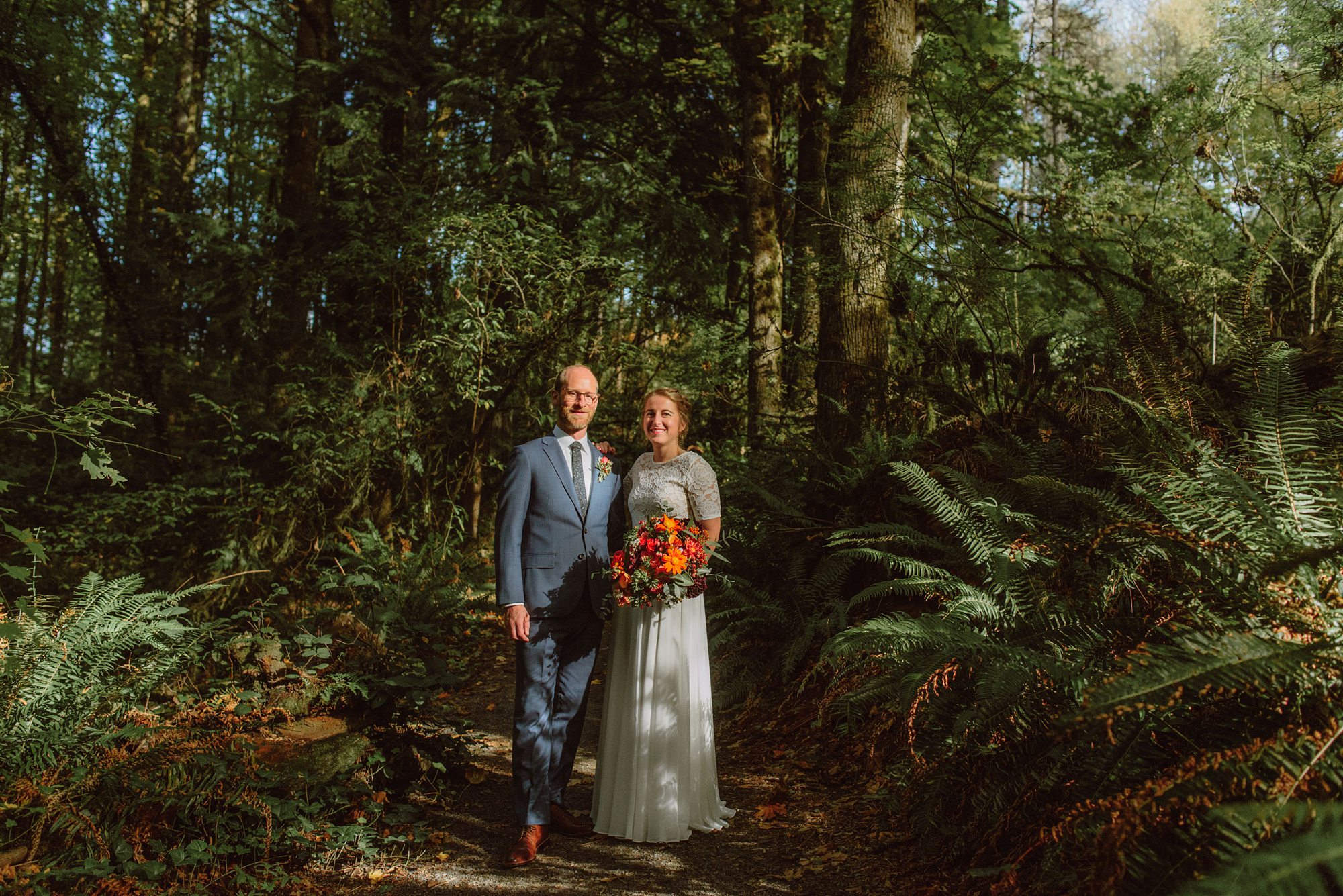 Wedding portraits in Hoyt Arboretum | Portland Wedding Photographer